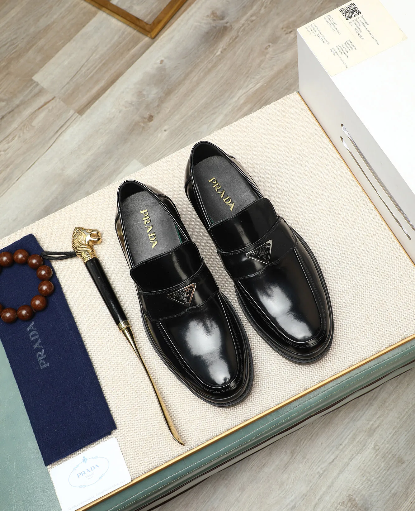 Men's men's shoes 💰540 (water-dyed cow leather) 📛📛PRADA high-end counter's latest formal business leather shoes 👔original and highest quality! Imported from Italy 🇮🇹 first-layer calfskin fabric ➕ cowhide lining Original outsole Formal size: 38➖44 (45 customized)
